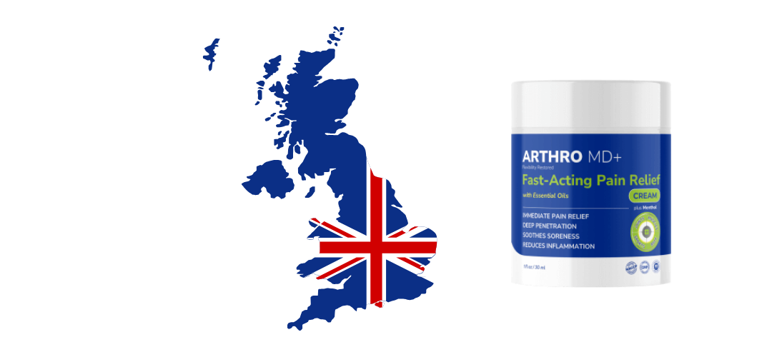 United Kingdom — Arthro MD+ Cream (flag + product)